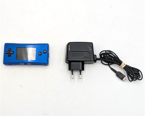 Game Boy Micro - Konsol - Blue - SNR MEF10201364 (C Grade) (Genbrug)